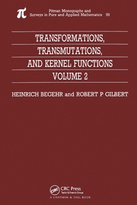 Abbildung von: Transformations, Transmutations, and Kernel Functions, Volume II - Chapman & Hall/CRC