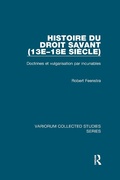 Cover: Histoire du droit savant (13e-18e siecle) - Routledge