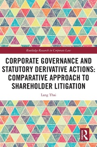 Abbildung von: Corporate Governance and Statutory Derivative Actions - Routledge