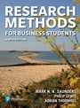 Cover: Research Methods for Business Students - Pearson Education Limited
