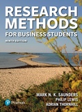Cover: Research Methods for Business Students - Pearson Education Limited