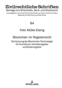 Abbildung von: Blockchain im Registerrecht - Peter Lang Verlag