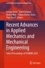 Cover: Recent Advances in Applied Mechanics and Mechanical Engineering - Springer