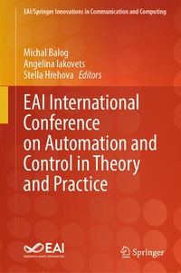 Enlarge image Cover: EAI International Conference on Automation and Control in Theory and Practice - Springer
