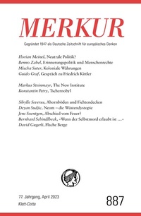 Abbildung von: MERKUR 4/2023 - Klett-Cotta