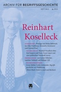 Cover: Archiv f&uuml;r Begriffsgeschichte. Band 64,2 - Meiner