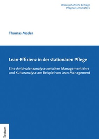 Abbildung von: Lean-Effizienz in der stationären Pflege - Tectum Wissenschaftsverlag