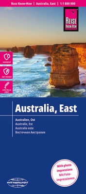 Abbildung von: Reise Know-How Landkarte Australien, Ost / Australia, East (1:1.800.000) - Reise Know-How Verlag Peter Rump GmbH
