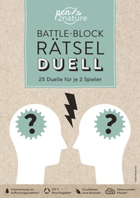 Abbildung von: Battle-Block Rätsel-Duell | Spieleblock mit 25 Duellen für je 2 Spieler - pen2nature