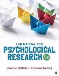 Enlarge image Cover: Lab Manual for Psychological Research - SAGE Publications Inc