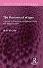 Cover: The Payment of Wages - Routledge