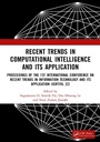 Cover: Recent Trends in Computational Intelligence and Its Application - CRC Press