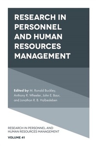 Abbildung von: Research in Personnel and Human Resources Management - Emerald Publishing Limited