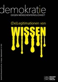 Cover: (De)Legitimationen von Wissen - Wochenschau Verlag