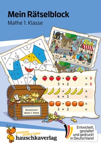 Abbildung von: Mein Rätselblock Mathe 1. Klasse - Hauschka Verlag