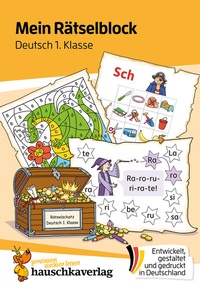 Abbildung von: Mein Rätselblock Deutsch 1. Klasse - Hauschka Verlag