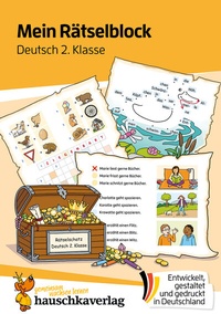 Abbildung von: Mein Rätselblock Deutsch 2. Klasse - Hauschka Verlag