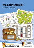 Cover: Mein R&auml;tselblock Mathe 4. Klasse - Hauschka Verlag