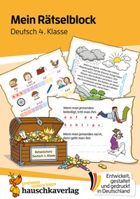 Abbildung von: Mein Rätselblock Deutsch 4. Klasse - Hauschka Verlag