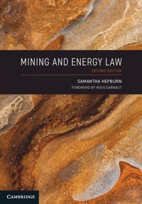 Abbildung von: Mining and Energy Law - Cambridge University Press