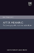 Cover: After Meaning - Edward Elgar Publishing