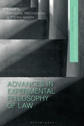 Cover: Advances in Experimental Philosophy of Law - Bloomsbury Academic