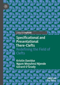 Enlarge image Cover: Specificational and Presentational There-Clefts - Palgrave Macmillan