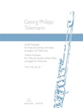 Cover: Zw&ouml;lf Fantasien f&uuml;r Viola da Gamba ohne Bass TWV 40:26-37 (arrangiert f&uuml;r Fl&ouml;te solo) - Baerenreiter-Verlag