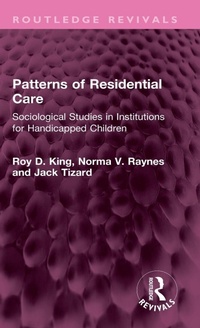 Enlarge image Cover: Patterns of Residential Care - Routledge