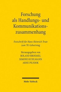 Abbildung von: Forschung als Handlungs- und Kommunikationszusammenhang - Mohr Siebeck