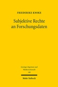 Bild: Subjektive Rechte an Forschungsdaten - Mohr Siebeck