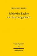 Abbildung von: Subjektive Rechte an Forschungsdaten - Mohr Siebeck