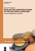 Cover: Evaluative Constructions in Italian Sign Language (LIS) - De Gruyter Mouton