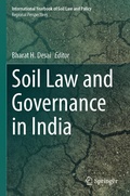 Cover: Soil Law and Governance in India - Springer
