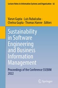 Cover: Sustainability in Software Engineering and Business Information Management - Springer