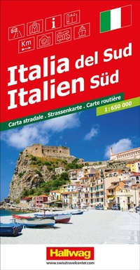 Abbildung von: Hallwag Strassenkarte Italien Süd 1:650.000 - Hallwag Kümmerly+Frey