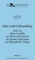 Cover: Simon Jacobs Briefsammlung. - Adam-Ries-Bund