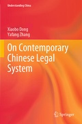 Cover: On Contemporary Chinese Legal System - Springer