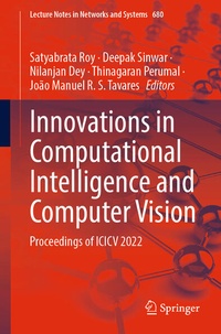 Enlarge image Cover: Innovations in Computational Intelligence and Computer Vision - Springer