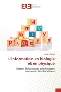 Cover: L'information en biologie et en physique - International Book Market Service Ltd
