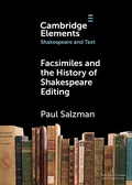 Cover: Facsimiles and the History of Shakespeare Editing - Cambridge University Press