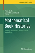 Cover: Mathematical Book Histories - Birkh&auml;user