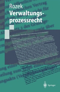Abbildung von: Verwaltungsprozessrecht - Springer