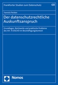 Cover: Der datenschutzrechtliche Auskunftsanspruch - Nomos