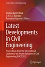 Cover: Latest Developments in Civil Engineering - Springer