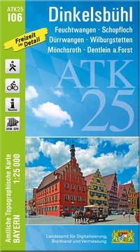 Abbildung von: ATK25-I06 Dinkelsbühl (Amtliche Topographische Karte 1:25000) - Landesamt für Digitalisierung, Breitband und Vermessung, Bayern