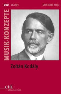 Abbildung von: Zoltán Kodály - edition text + kritik