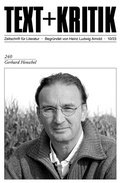Cover: Gerhard Henschel - edition text + kritik