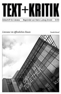 Cover: Literatur im &ouml;ffentlichen Raum - edition text + kritik