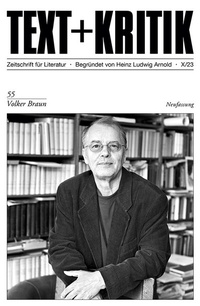 Enlarge image Cover: Volker Braun - edition text + kritik